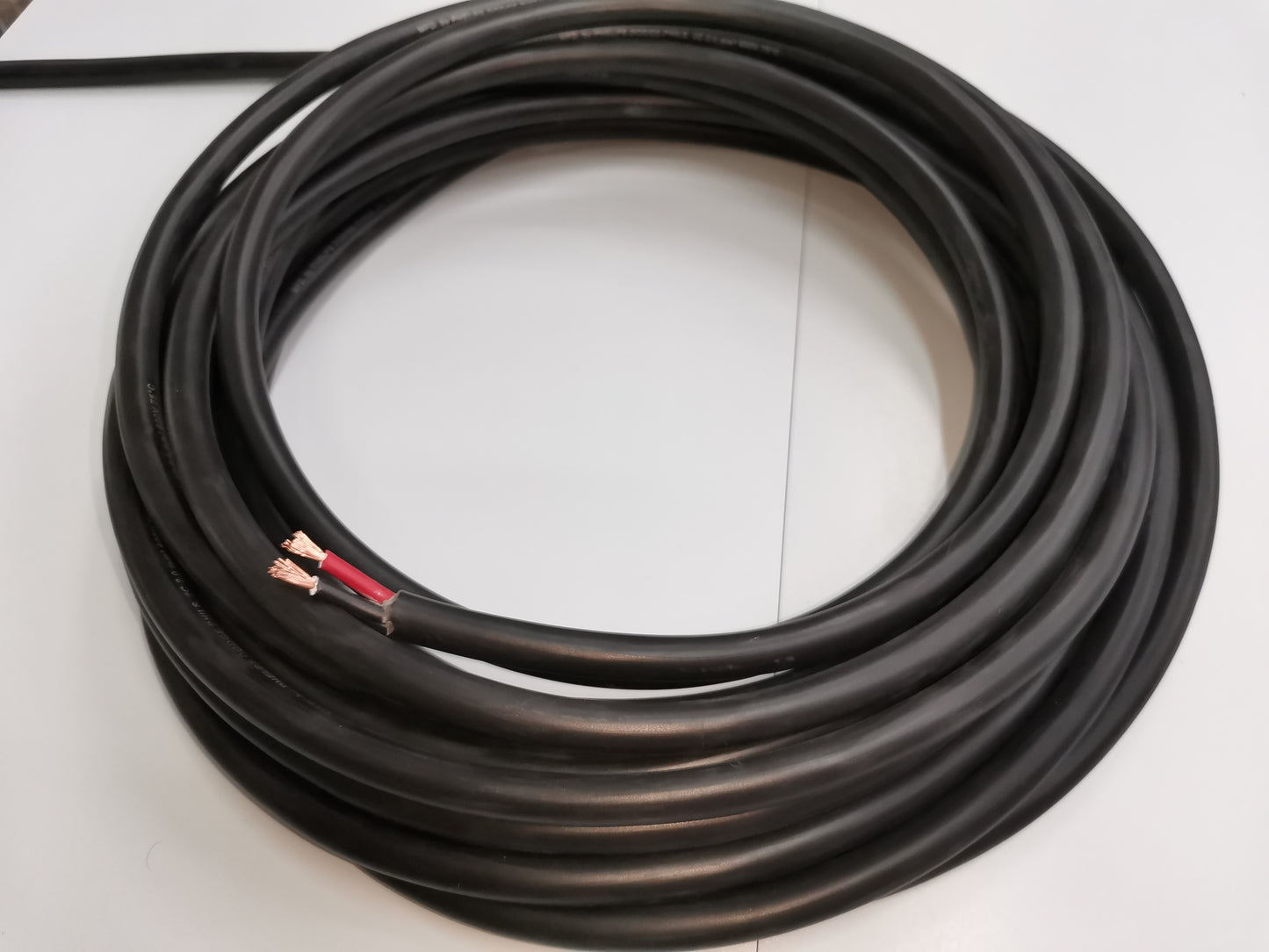 Phelps Dodge 3 meter 2.0mm 2 core royal cord black electrical wire with exposed copper ends