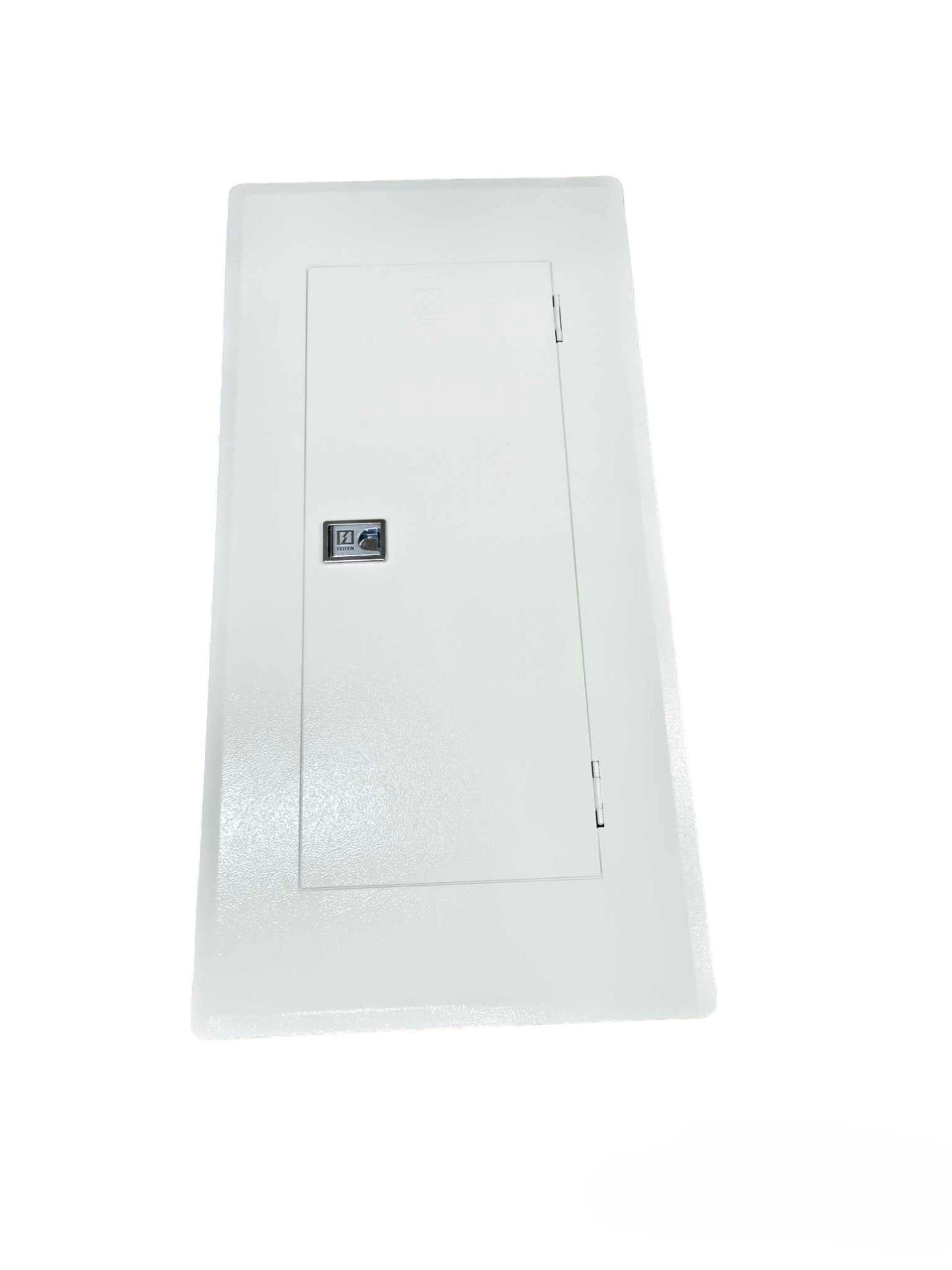 Himel & Koten 3 phase panel board 125A with white metal enclosure and secure latch