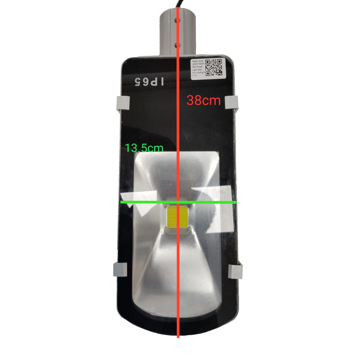 Measurement device with digital display on a white background