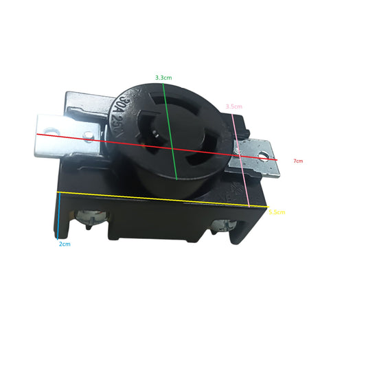 Grippes 30A Twistlock Outlet 3 Wire 250V for secure electrical connections