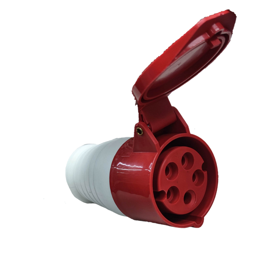 Grippes 16A 3P+E+N Industrial Outlet Cord Connector Type 6h/ 380V-415VAC #215 IEC309-2