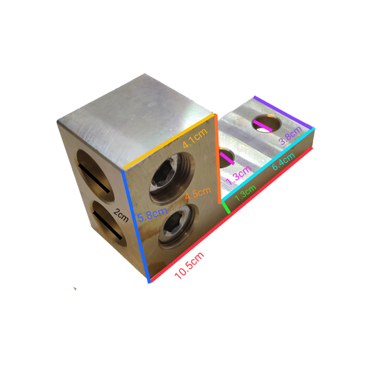 Shihlin Mechanical Lug 2 Holes 500MCM 250mm 2 Nut Hole