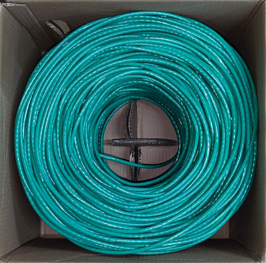 Comscope CAT6 UTP 300 Meters, LAN Cable, Ethernet Cable, Data Cable, Internet Cable, CAT 6 AWG 24 Solid 4 Pairs Green