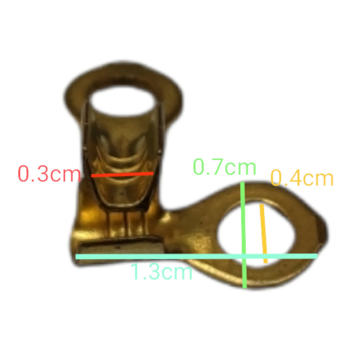 Ring Terminal 2.0mm wire 9mm Hole Size (10PCS) , Round Terminal 2.0mm
