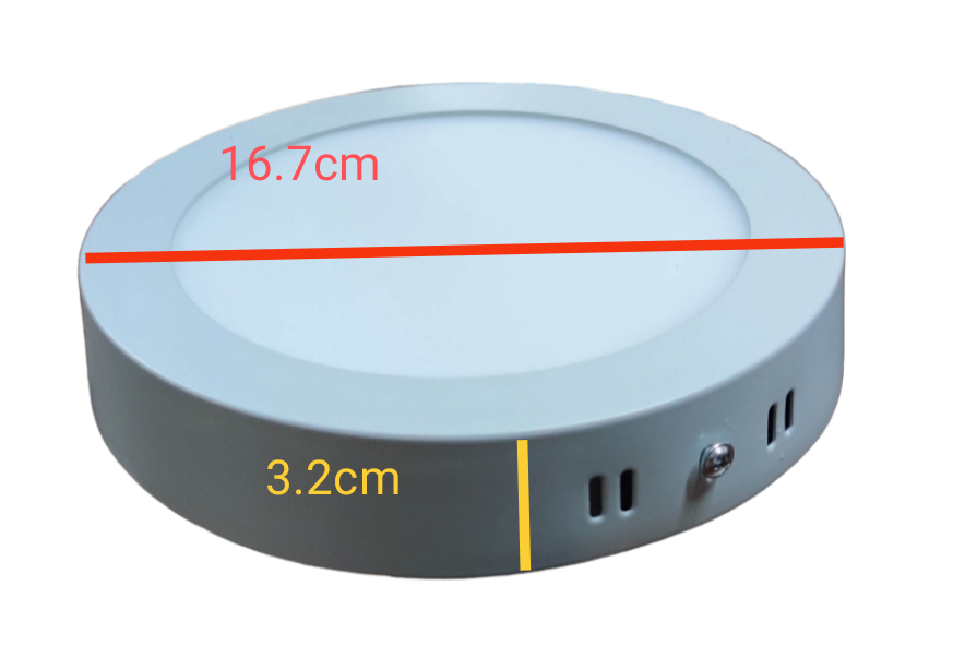 Firefly 12W LED Surface Downlight Round Daylight 220V, 167mm Diameter 6.5 inches Surface Type LED Downlight