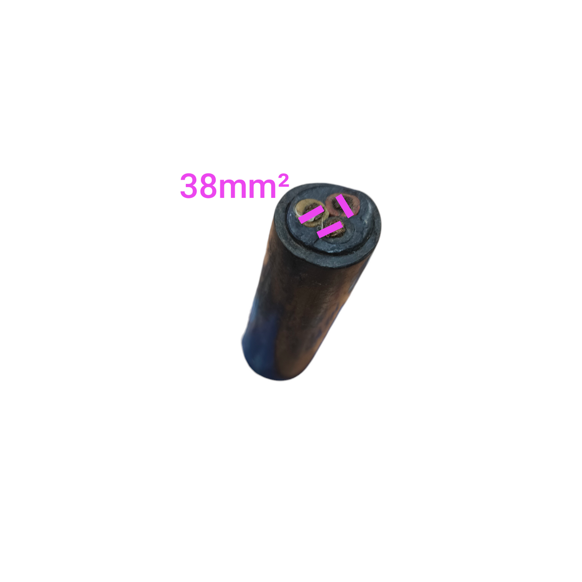 Philflex 38mm power cable heavy duty wire with thick insulation for industrial use