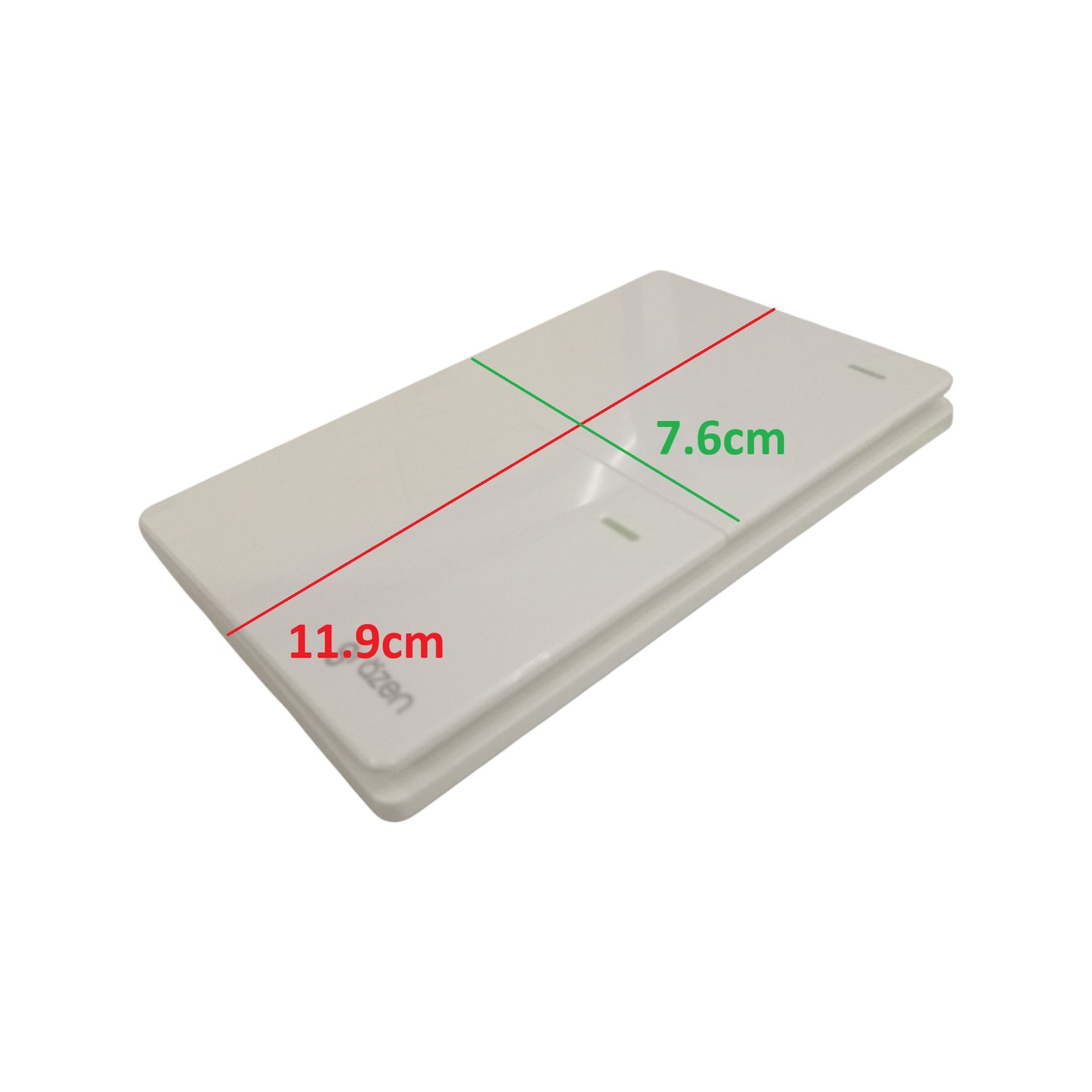 Grazen 2 Gang 3 Way Switch 16A 220V with Plate Cover Model GW-004 White