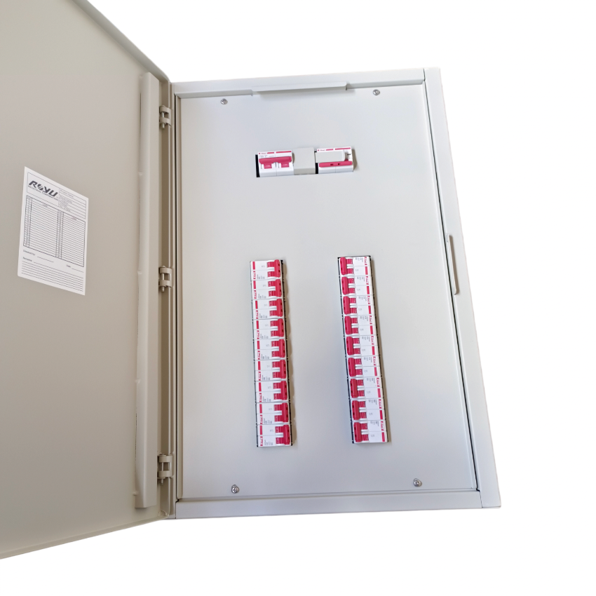 MTS Main 100A or 80A or 125A 2Pole Miniature Circuit Breaker with 18 Branches 2 Pole Miniature Circuit Breaker ( Himel) ( Breakers Included)