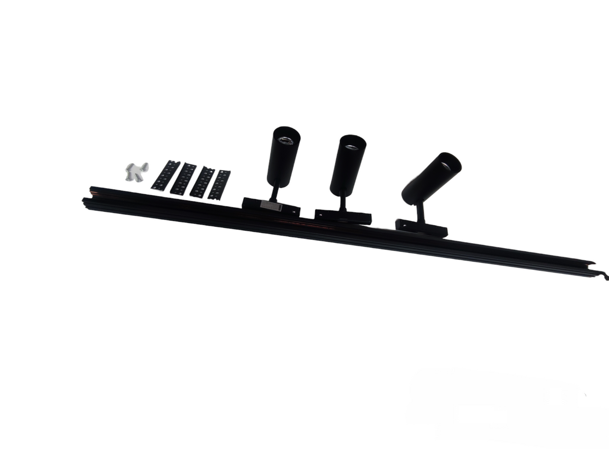 ILLUMIQ TERRA Magnetic Track Light 1 Meter 26mm with 3pcs 12W LED Spot Track Light Warm White 3000K 220V
