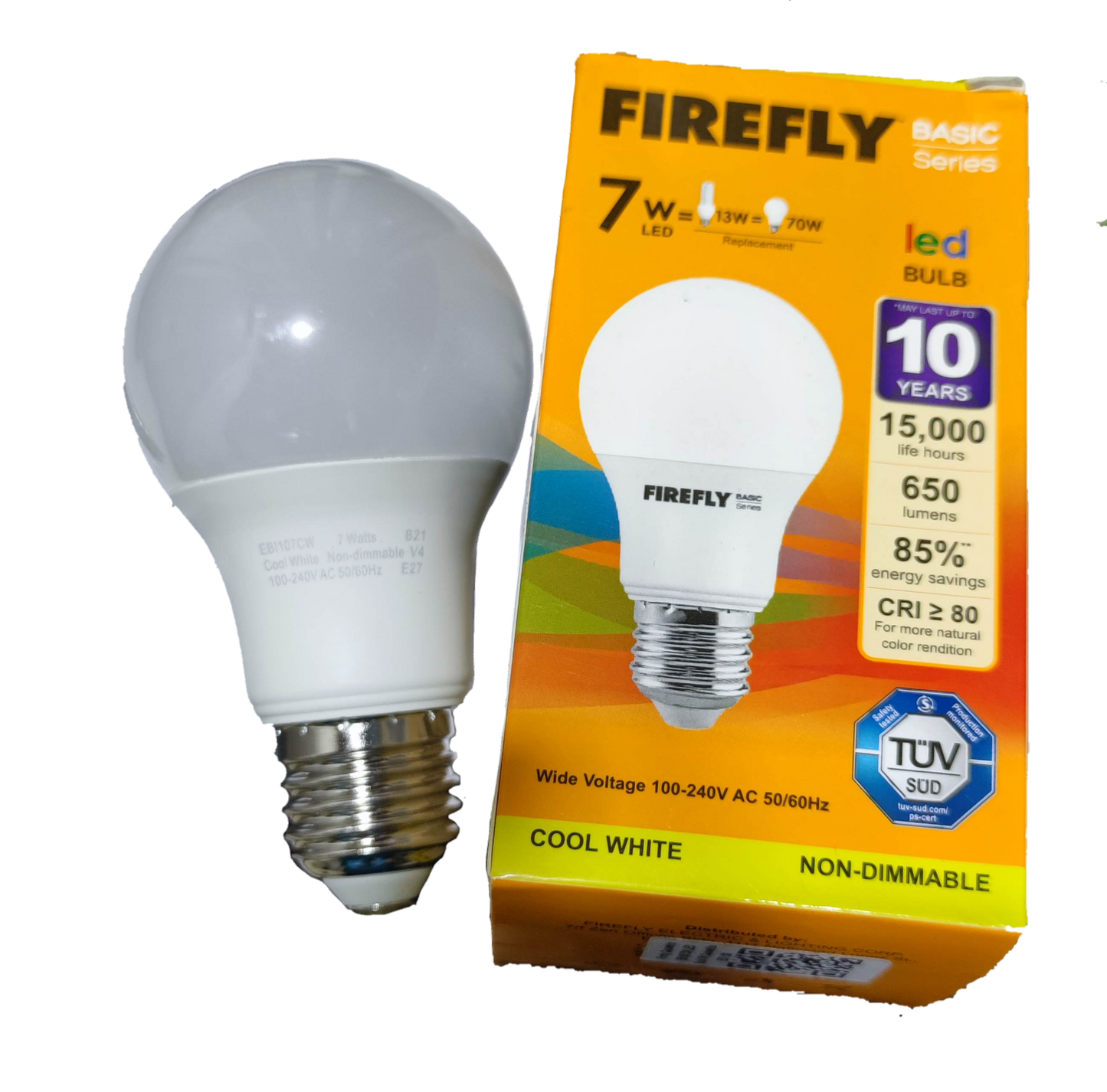 Firefly 7W LED Bulb E27 220V Cool White