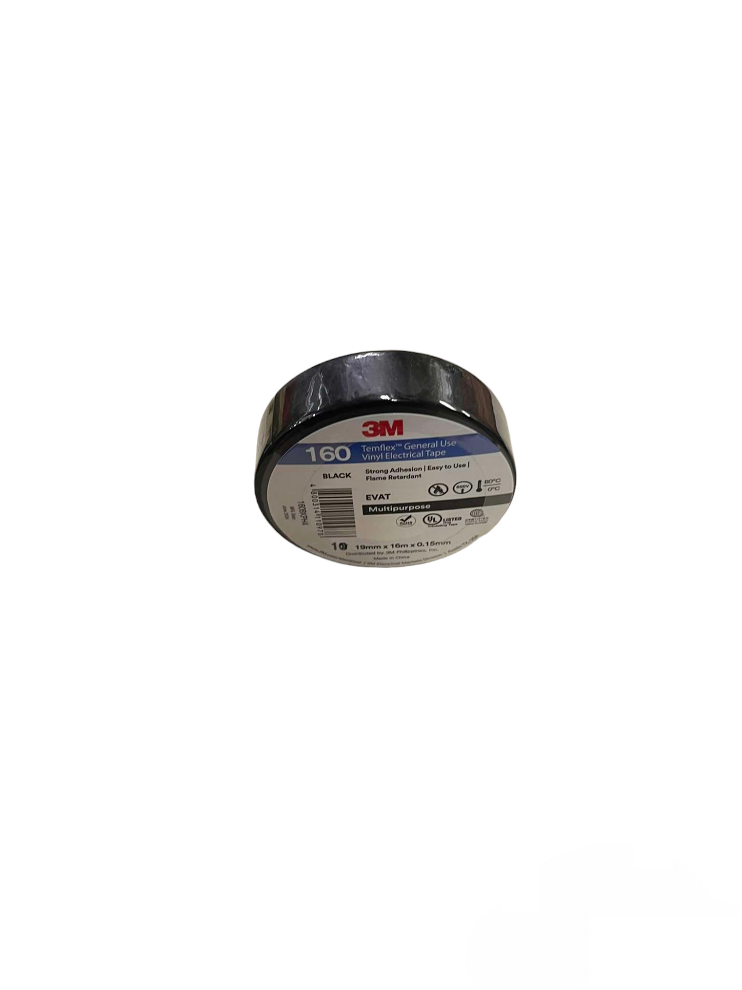 3M black flame retardant electrical tape roll for electrical trade tools and testers
