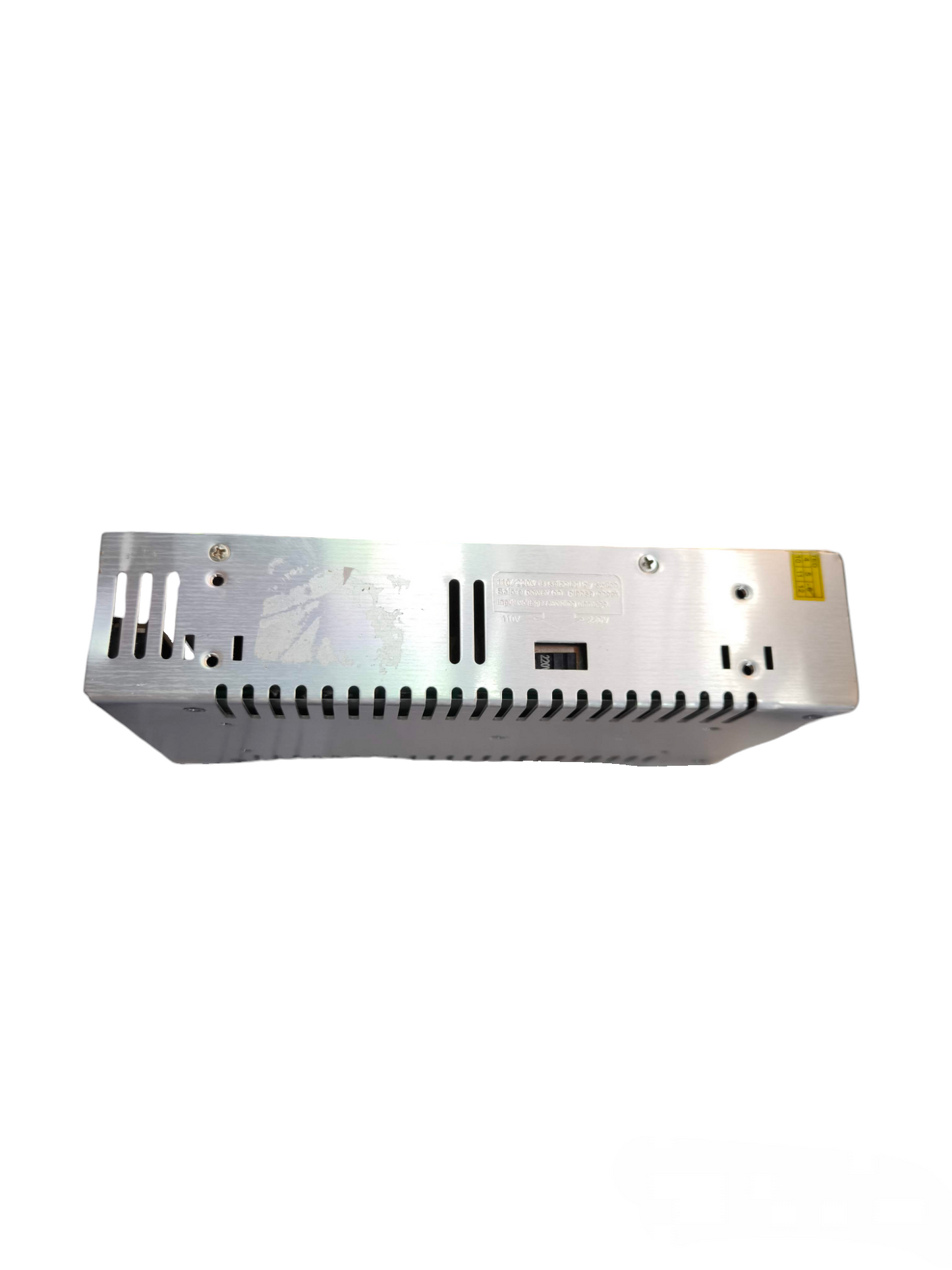 Zwitserise 3V DC 20A Switching Power Supply metal casing with ventilation slots for cooling