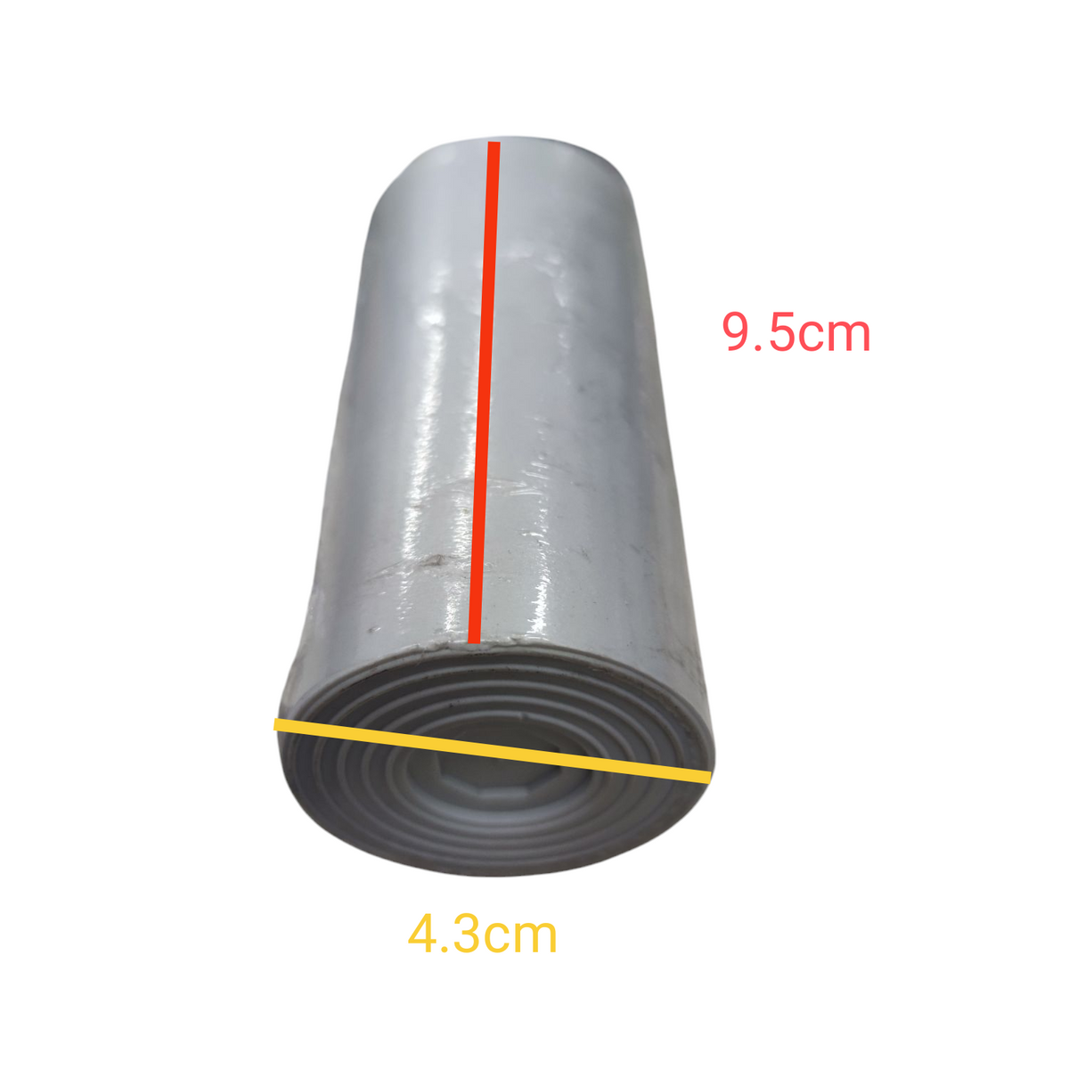 Syscap 40uF 250V Running Capacitor cylinder measuring 9.5cm height and 4.3cm diameter