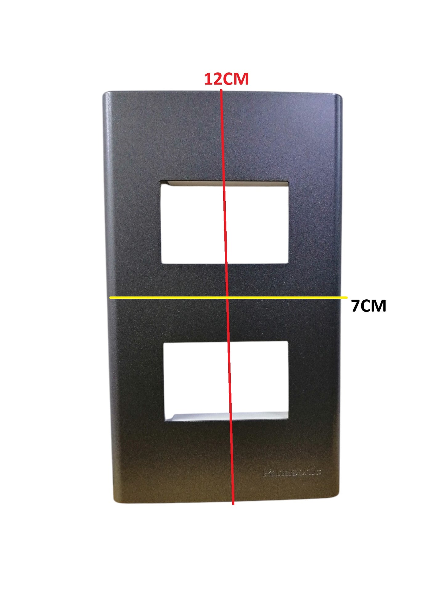 Panasonic Wide Series 2Gang Plate Cover Metallic Gray WEG6802MH-1