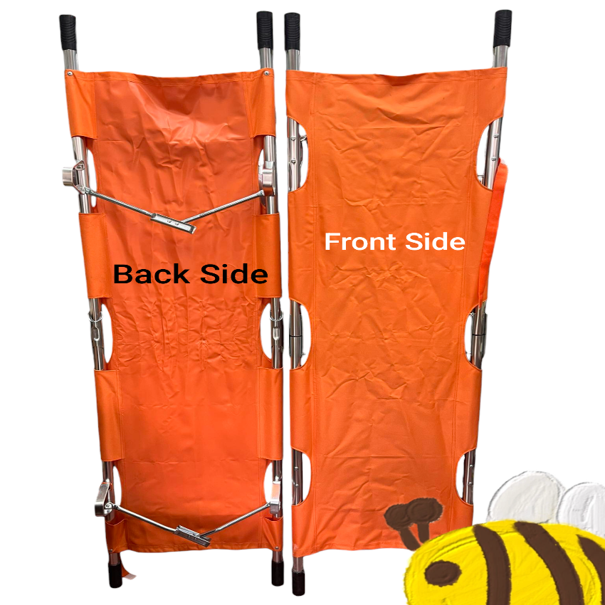 Medical Depot 2 Fold Stretcher for Emergency and Drills ( 1pc), Emergency Folding Stretcher