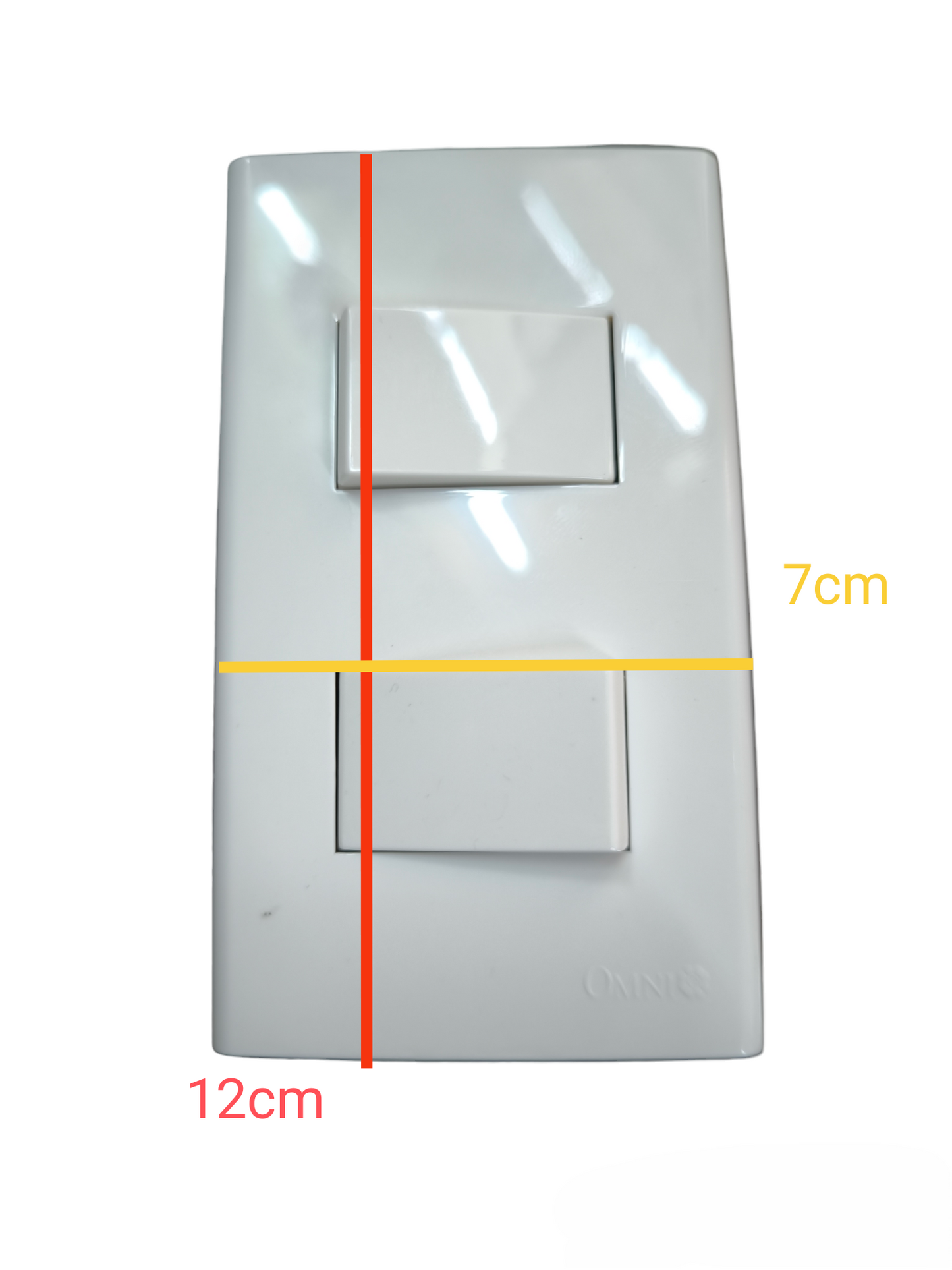 Omni 2 Gang 3 Way Switch with Plate Cover 16A 250V AC WWP-112+(WWS-223x2)