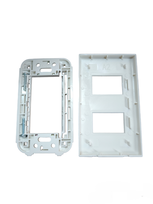 Omni 2 Gang Plate Cover Wide Series WWP-112