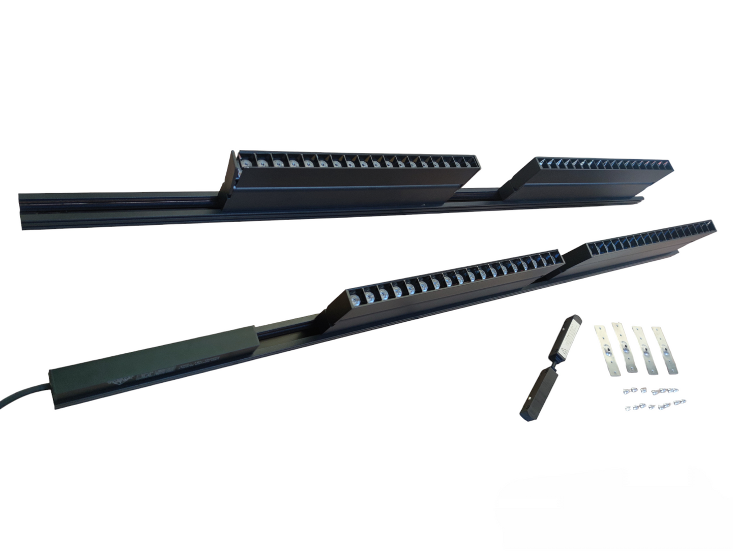 ILLUMIQ TERRA Magnetic Track Light 2 Meters 26mm with 4pcs 18W LED Foldable Grille Track Light 220V Warm White 3000K