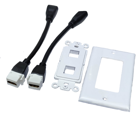 Grippes 2 Gang HDMI Outlet with Cord