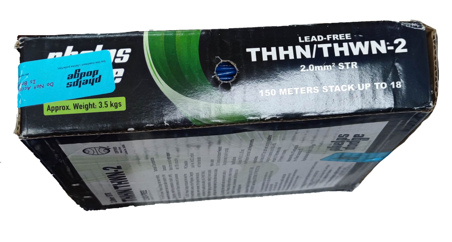 Phelps Dodge 2.0mm THHN AWG 14/7 THWN (80 Meters) Blue