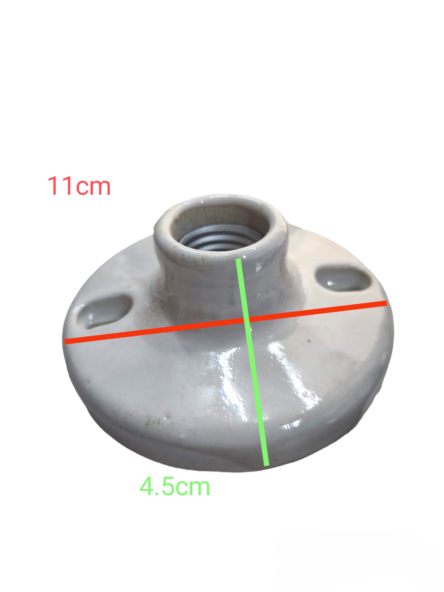 Kopez 4x4 electrical receptacle socket white ceramic lighting installation accessory