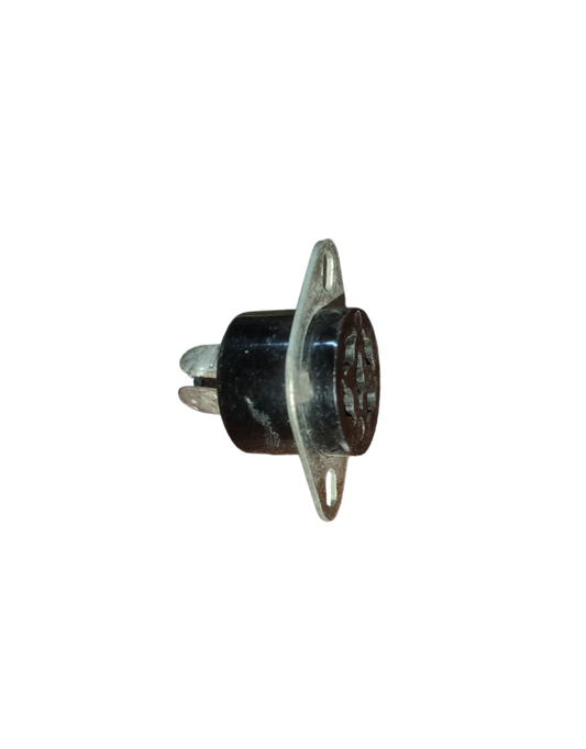 5 pin DIN connector socket electrical part with metal mounting flange for circuitry