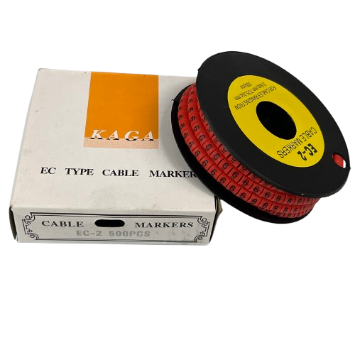 Grippes 500pcs Cable Marker Red - 6 for organized cable management and labeling