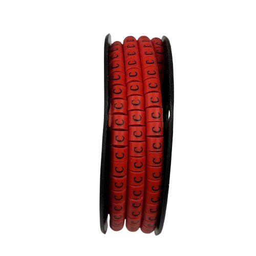 Grippes 500pcs Cable Marker Red - C for easy identification of cables and wires