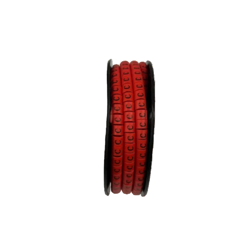 Grippes 500pcs Cable Marker Red - C for easy identification of cables and wires