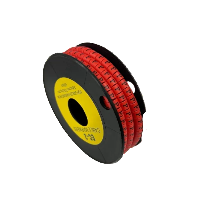 500pcs Cable Marker Red - P for organizing and identifying cables easily