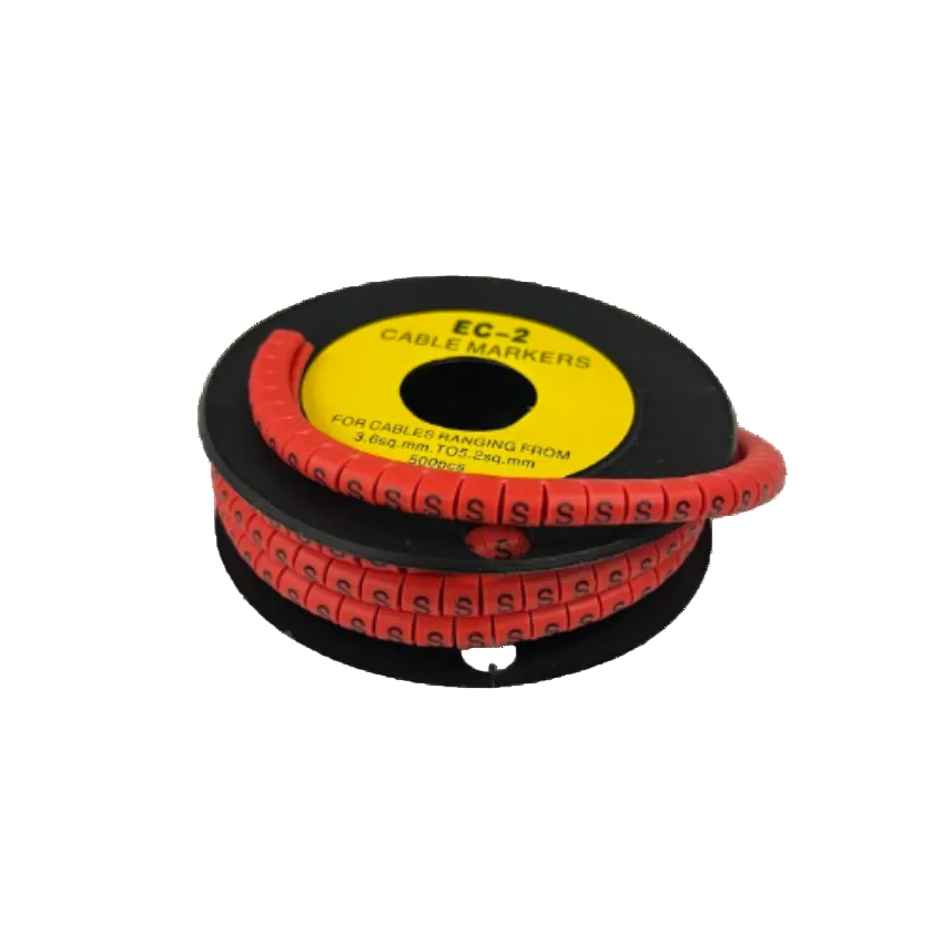 500pcs Cable Marker Red -S for organizing cables with easy identification and durability