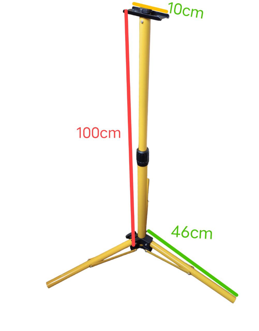 Flood Light Stand 1 Meter 1Head, Flood Light Tripod, Telescopic Tripod Stand ONLY