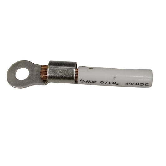 50mm short barrel terminal lug with copper wire for secure electrical connections