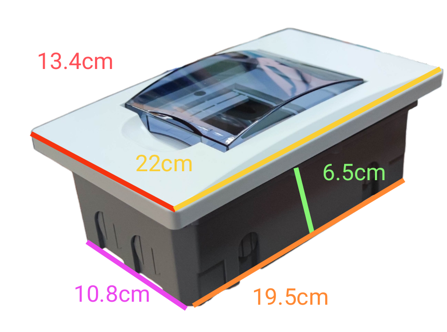 Omni 4 Ways Distribution Panel Box MDP-04PP Recessed Type Distribution Panel for Miniature Circuit Breaker