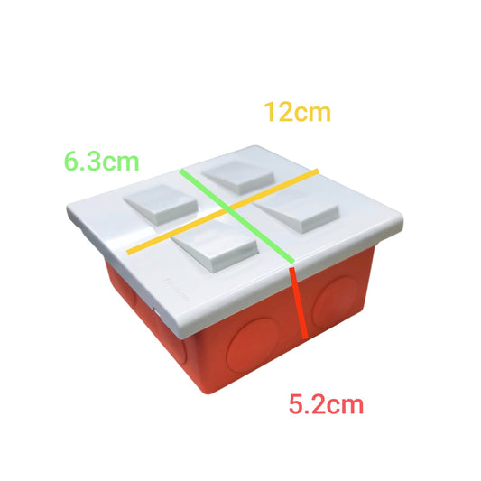 Panasonic 4 Gang 3 Way Switch 16A 250V with Series with Utility Box WEG6804+(4XWEG5002K-5)+Utility Box