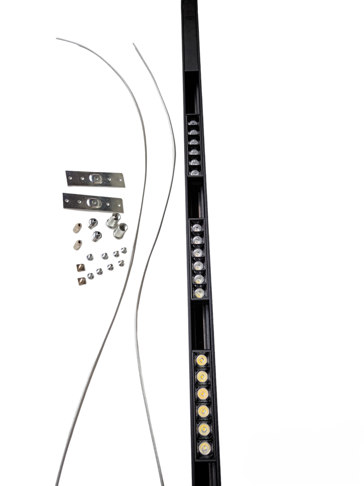 Magnetic Track Light 1 Meter with 3pcs 6W Grille Type Daylight 6500K with 100W Power Supply 220V ( ILLUMIQ TERRA) 50mm Track