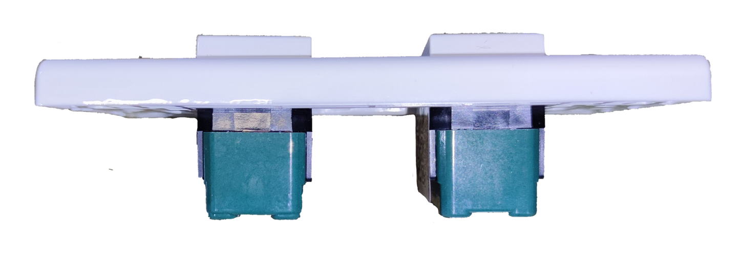 Panasonic 2 Gang 3 Way Switch Device with Plate, 2 Gang 3 Way Switch Wide Series with Plate 16A 250V WEG5002K-5 x 2Pcs / WEG6801W-1