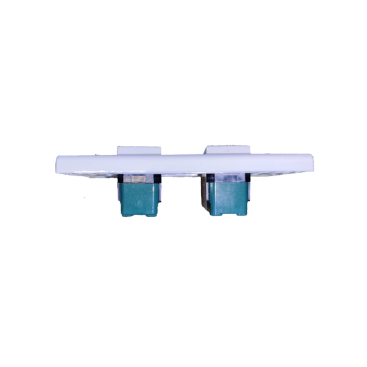 Panasonic 2 Gang 3 Way Switch Device with Plate, 2 Gang 3 Way Switch Wide Series with Plate 16A 250V WEG5002K-5 x 2Pcs / WEG6801W-1