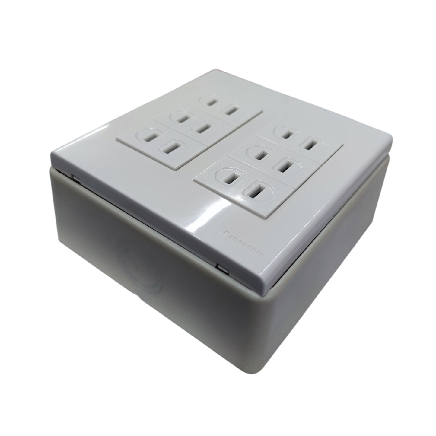 Panasonic 6 Gang Flat Pin Outlet 16A 250V with Utility Box (WEG6806+(6XWEG1001-5)+Utility Box