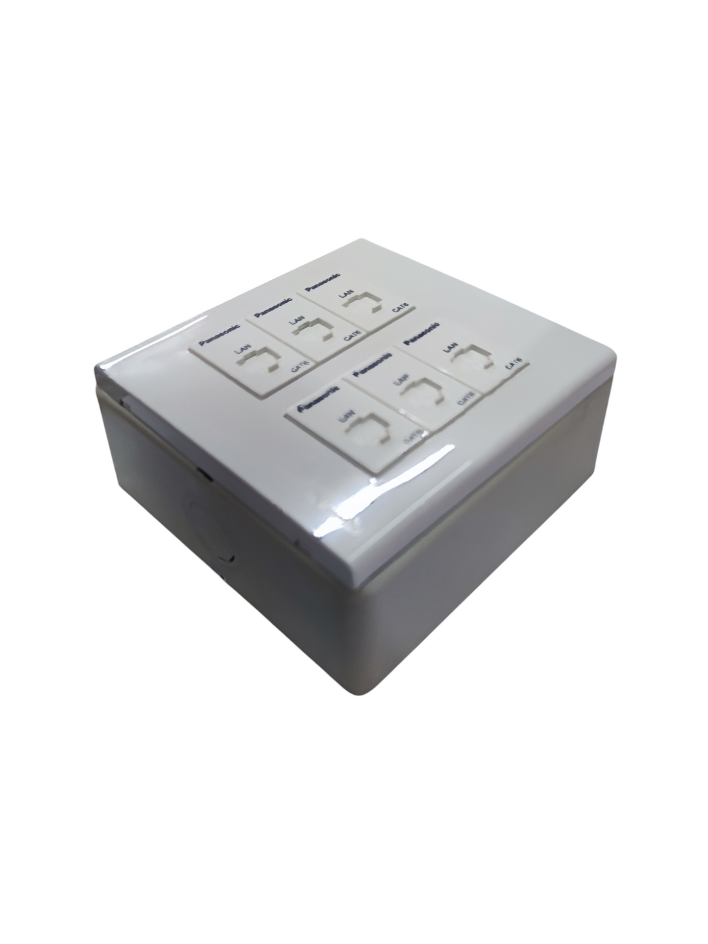 Panasonic 6 Gang LAN Outlet CAT6 with Utility Box WEG6806+(6XWEG24886)+Utility Box