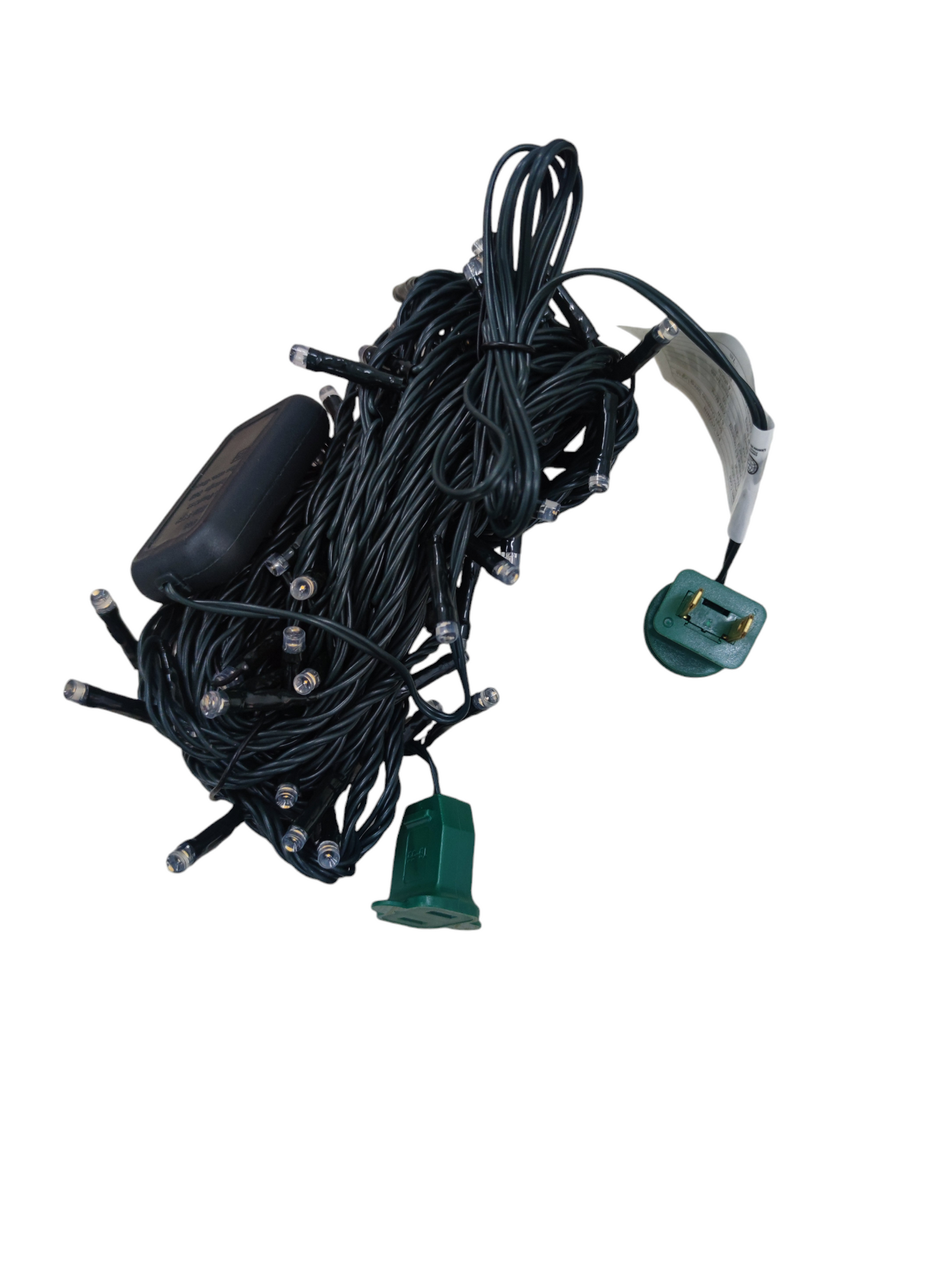 Firefly LED Christmas Light 100 Light 7 Meters 4 Effects Warm White 220V Green Wire, String Light 100 LED Bulb