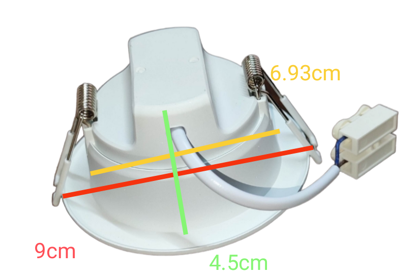Ecolum 3W LED Downlight Daylight 6500K 220V