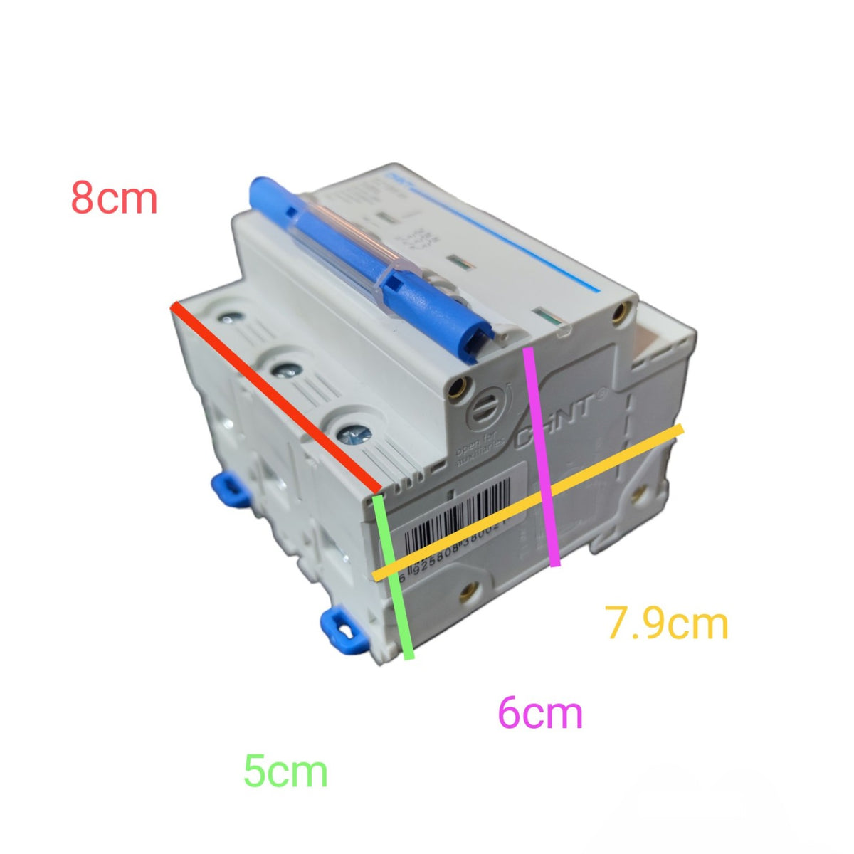 Chint 80A 3 Pole Miniature Circuit Breaker 6KAIC 220V DZ158-1253P80A6KA