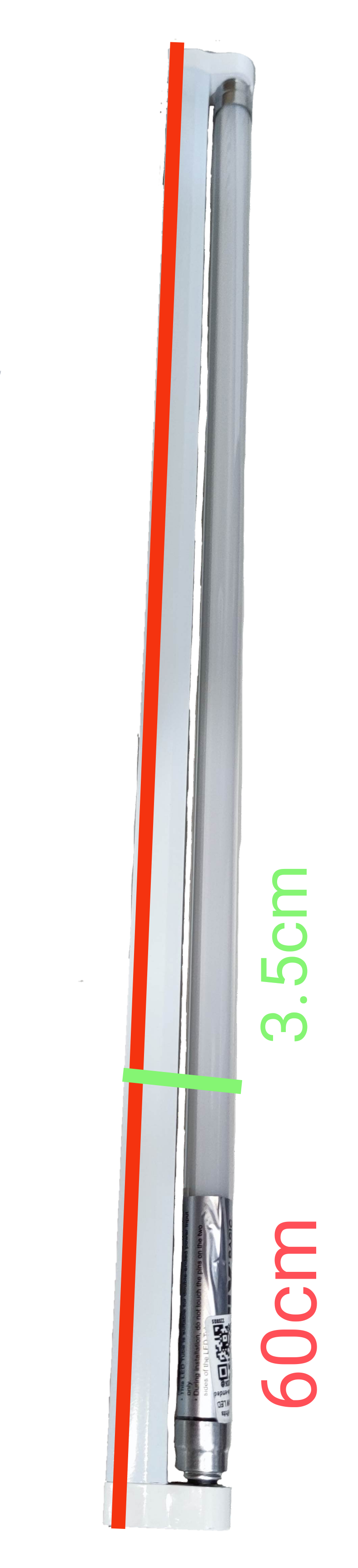 Firefly 8W T-5 LED Fluorescent Lamp Fixture 220V Warm White, 600mm 8W T5 LED Fluorescent Tube with Fixture 220V 3000K Warm White