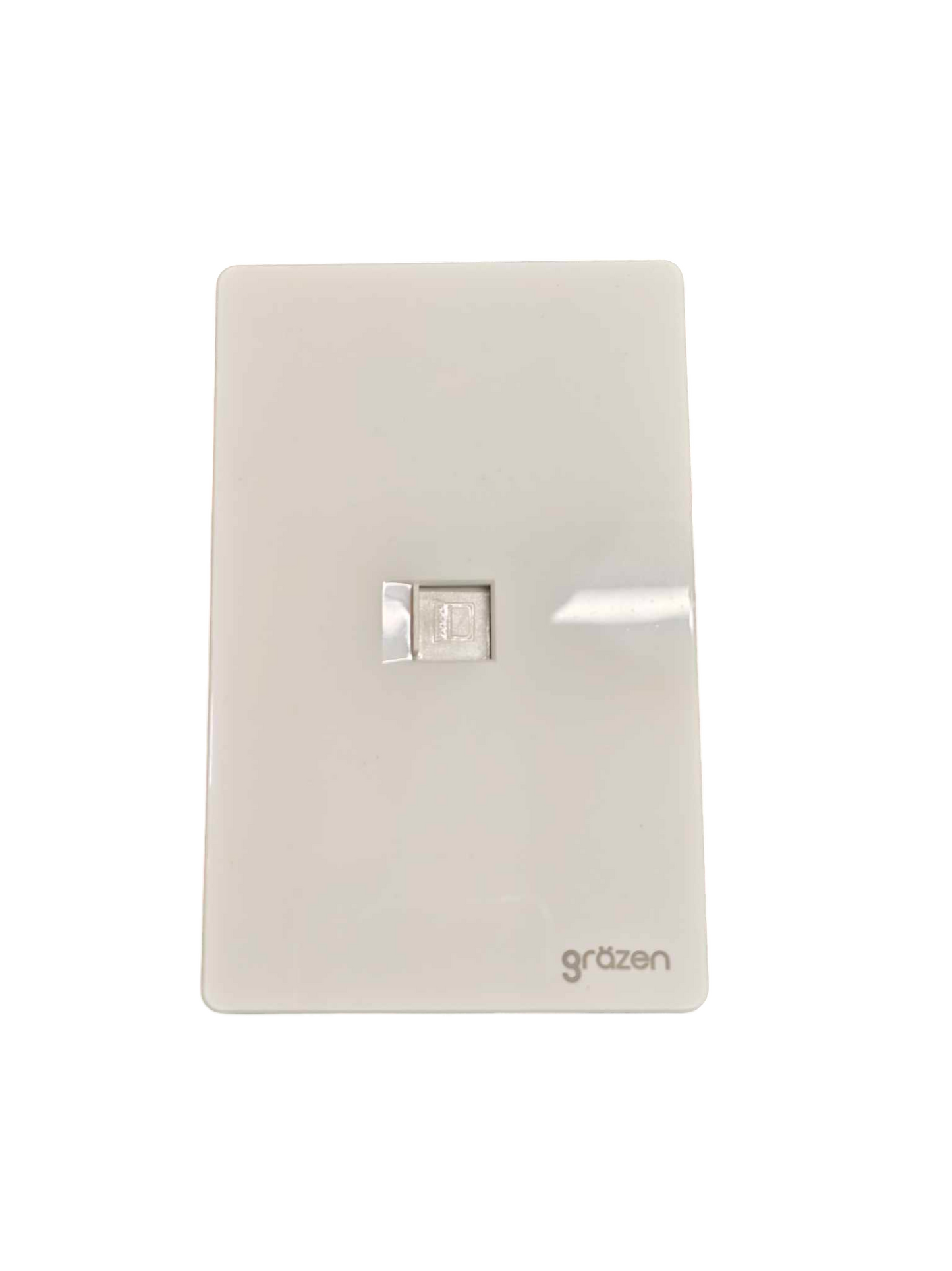 Grazen 1 Gang LAN Outlet with Plate Cover CAT5e Data Outlet Available in Black, White, Grey and White GW-017
