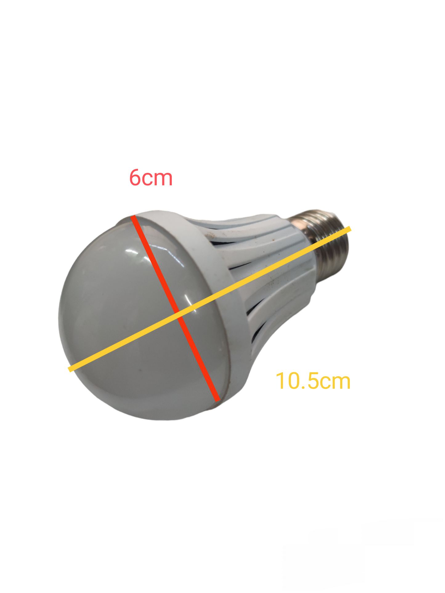Todaikin 5W Capacitance Bulb E27 220V 6500K LED bulb with white plastic body and frosted round top