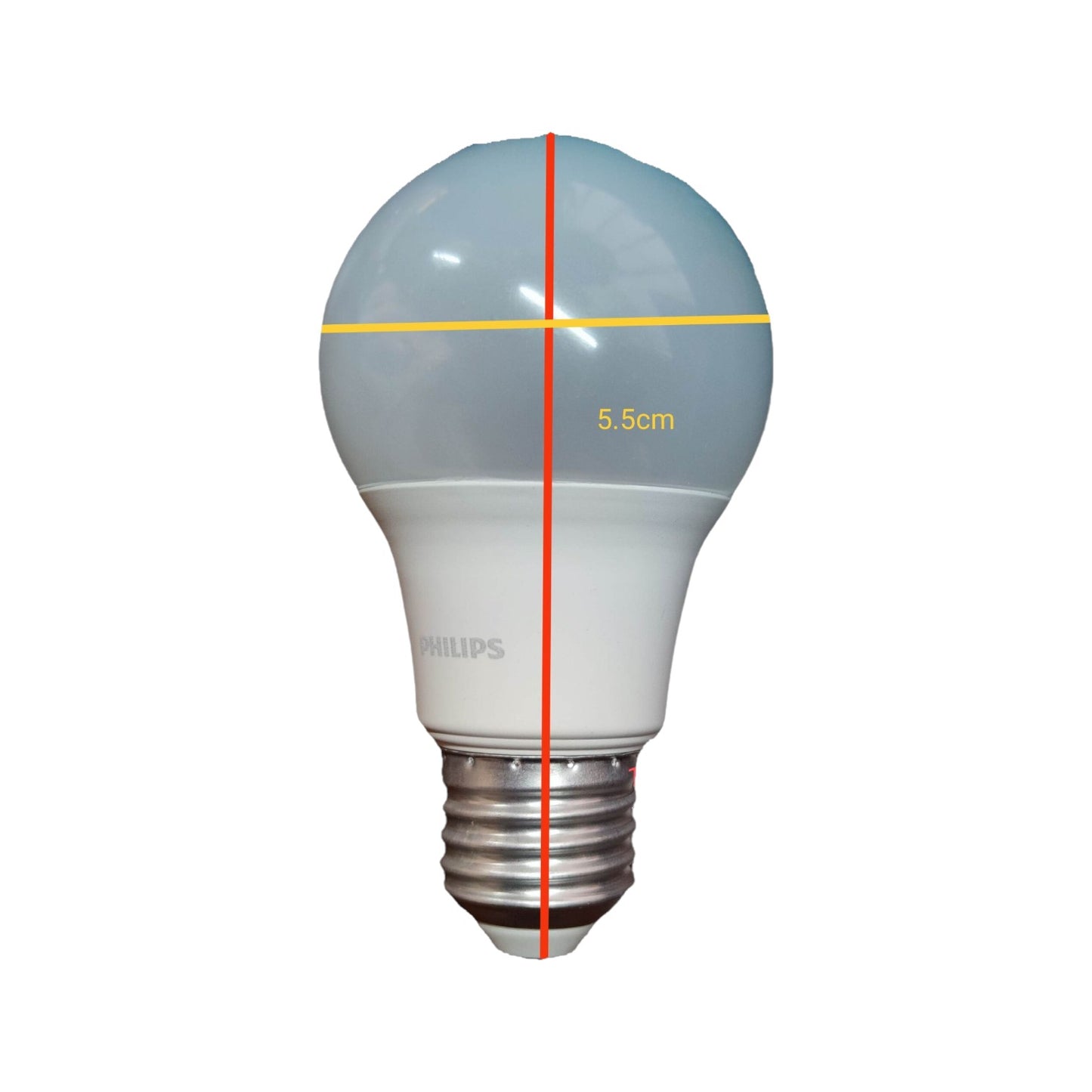 Philips 5W LED bulb E27 daylight 220V 6500K designed for bright, energy-efficient lighting.