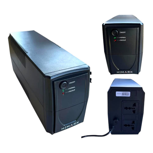 Himark 360W UPS 220V AC 4-6 Hours 650VA Uninterrupted Power Supply Full Protection UPS-650 VA 1x12V7AH Battery
