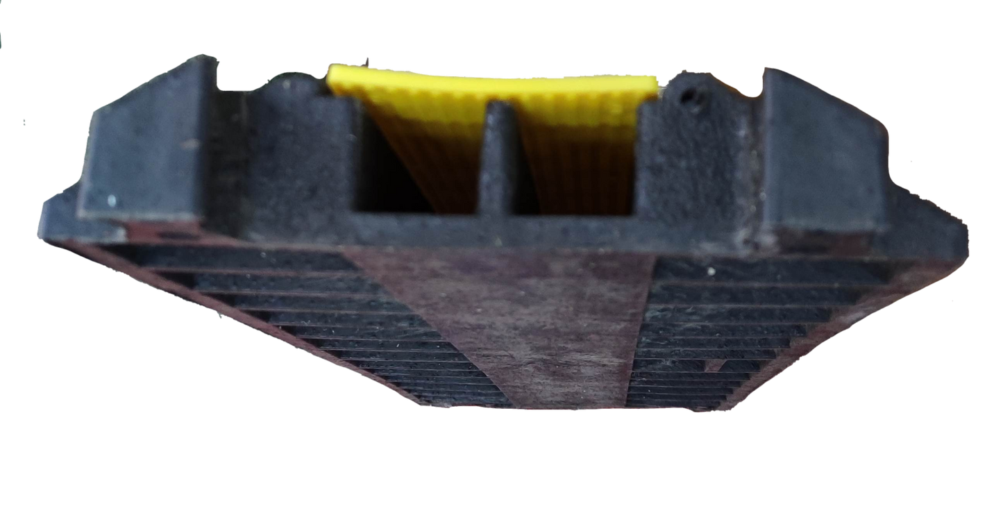 Grippes Ramp Cable Protector 2 Channel, 1 Meter x 27cm x 5cm, Cable Rubber Ramp Can be attached with 90 degrees Bend