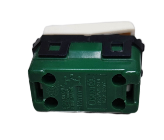 Omni 1 Way Illuminated Switch 16A 250V Wide Series WWS-214